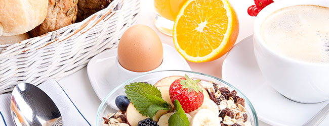 Bei uns können Sie gemeinsam mit Ihrem Parnter oder Freunden ein leckeres Frühstück am Morgen genießen.
